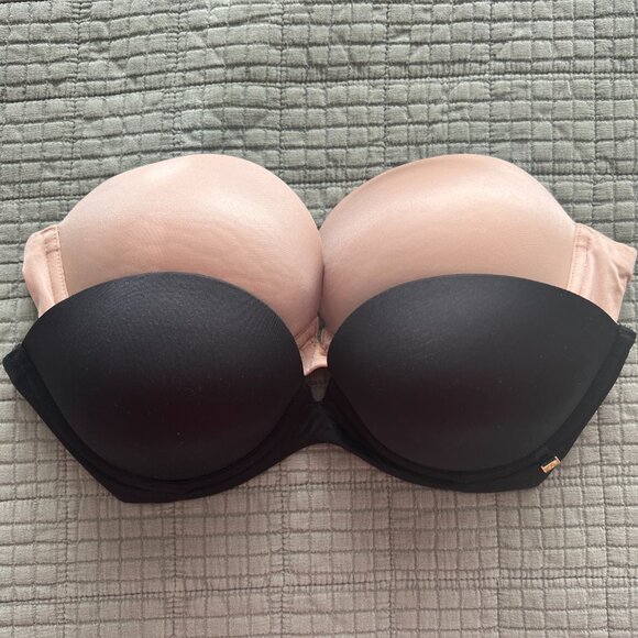 VICTORIA'S SECRET Very Sexy Push-Up Strapless Bra - BLACK - Size 34 C - Picture 10 of 12